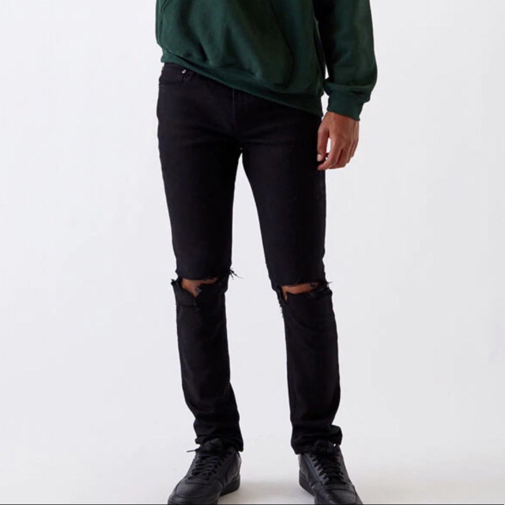 PacSun Ripped Black Skinny Jeans